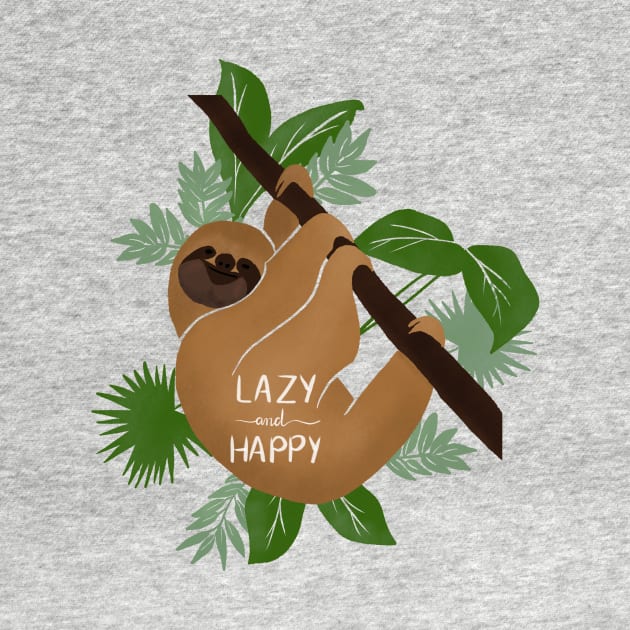 Lazy and happy by RosanneCreates